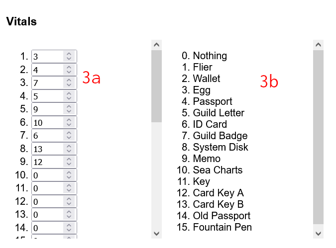 inventory editor interface