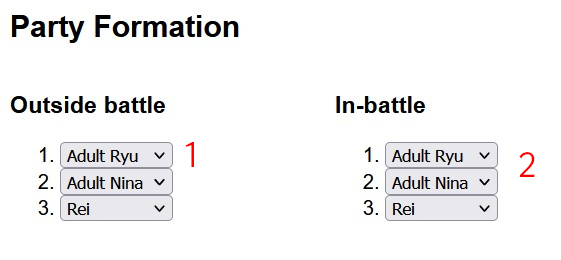 character editor interface